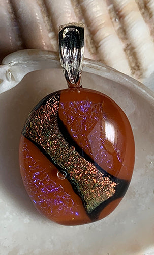 Fused dichroic glass jewelry