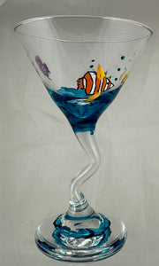 Hand painted martini glasses