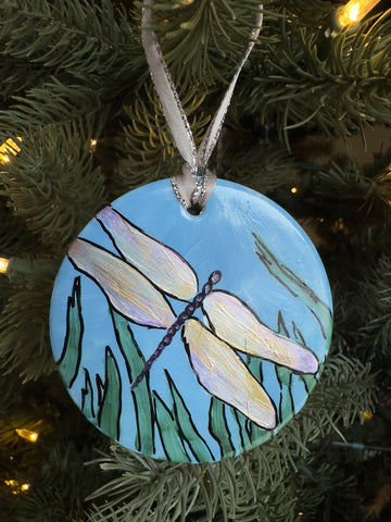 Hand painted ornaments - Dragonfly