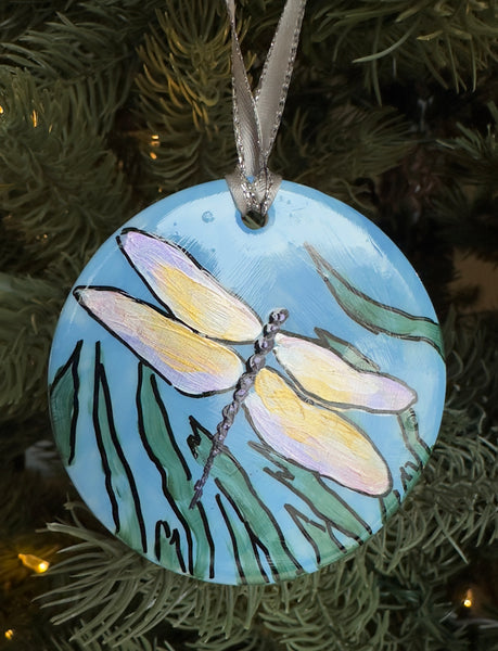 Hand painted ornaments - Dragonfly