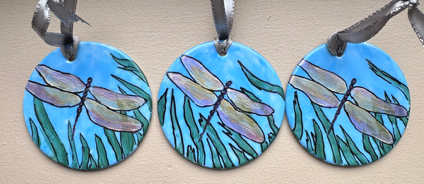 Hand painted ornaments - Dragonfly