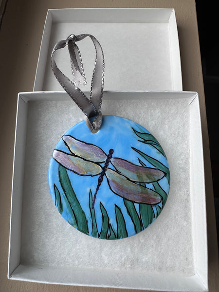 Hand painted ornaments - Dragonfly