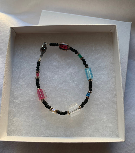 Cane glass bracelet