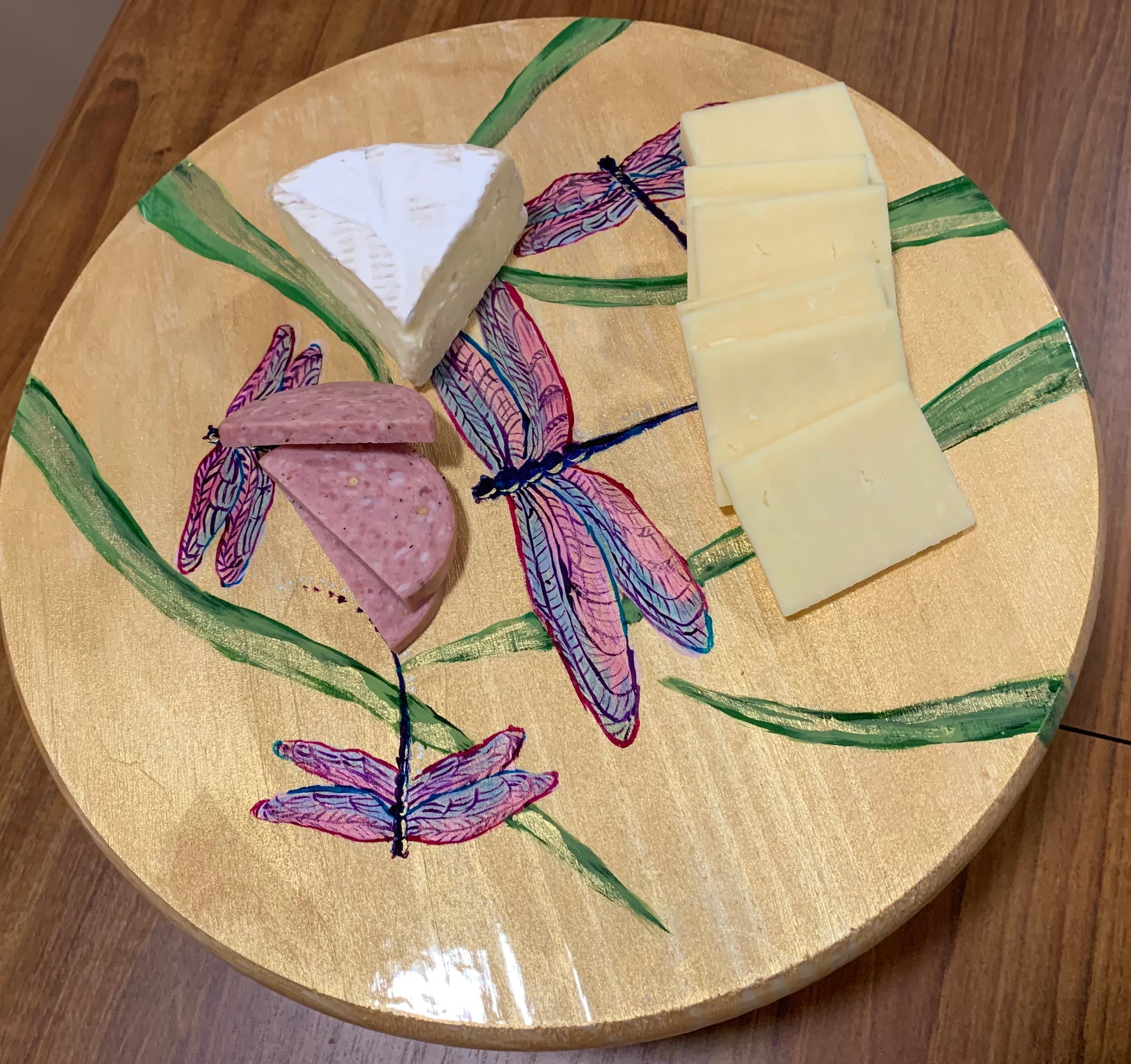 Dragonfly and t-detle Charcuterie3Board, CustomtCharcuterie3Board, outlet Persobalized Charcuterie3Board